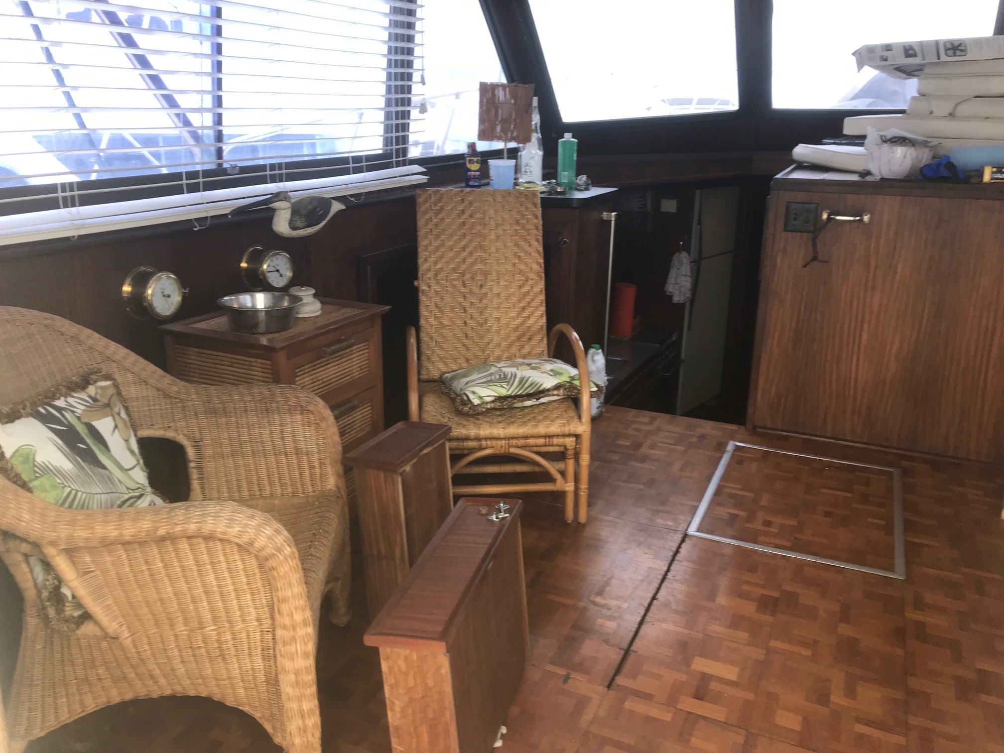 Hatteras Convertible Refit - Interior - Blending a New and Classic Look ...