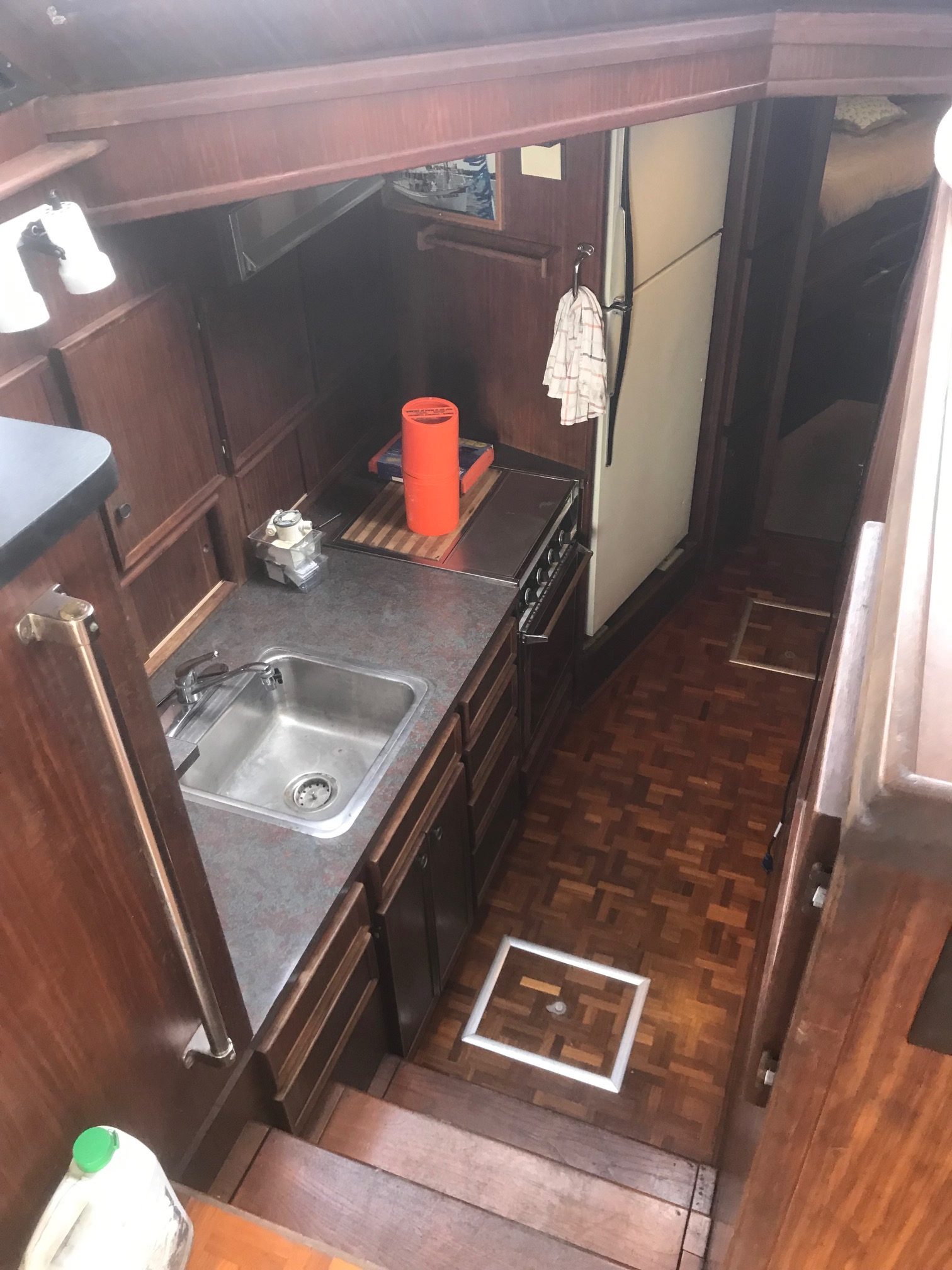 Hatteras Convertible Refit - Interior - Blending a New and Classic Look ...