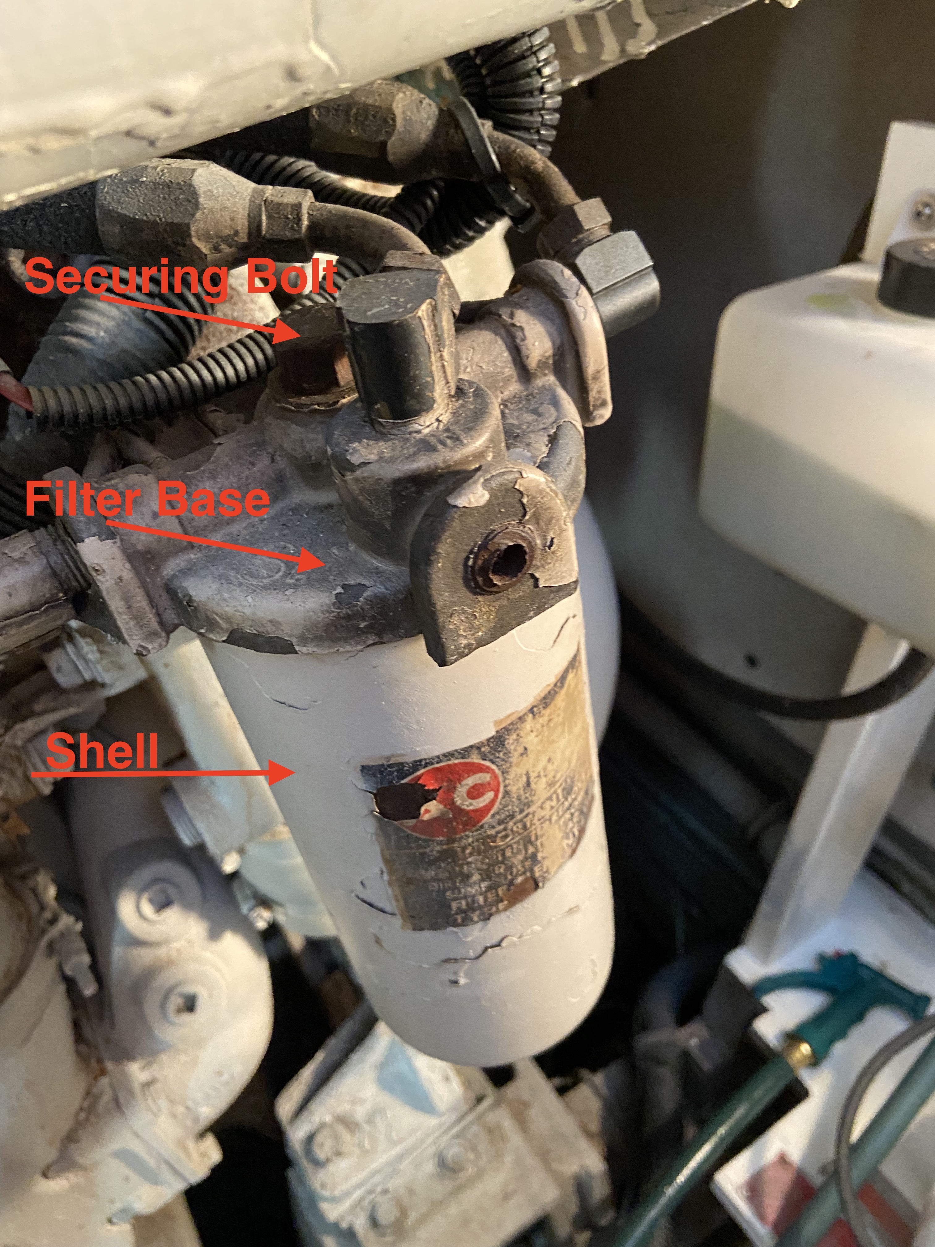 Detroit Diesel 92 series secondary fuel filter 